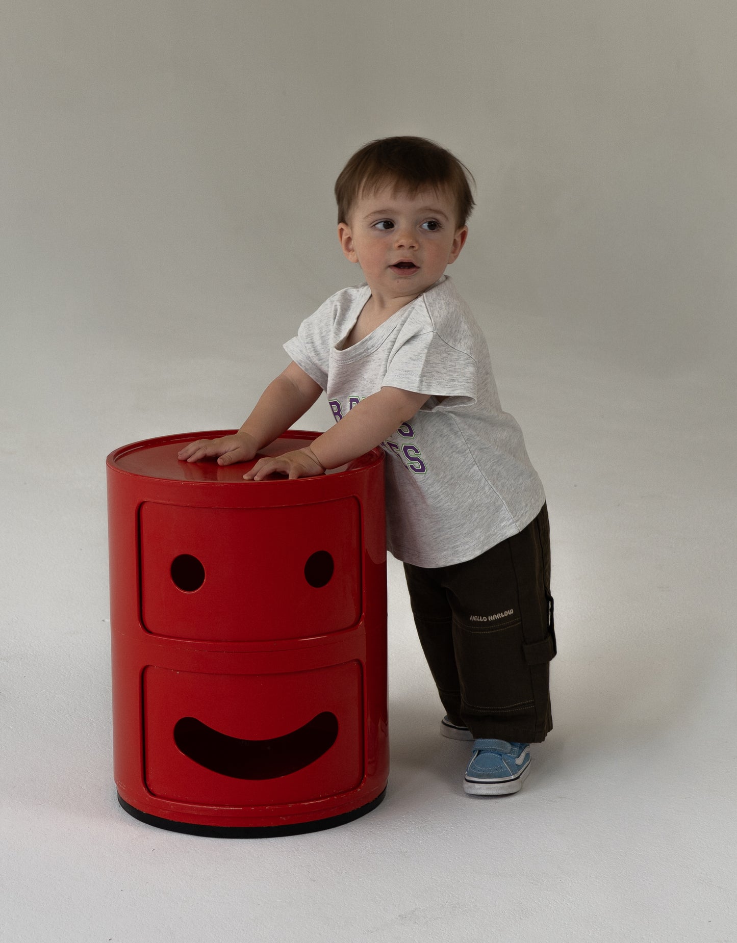 baby wearing oversized pants, canvas cotton pants for children