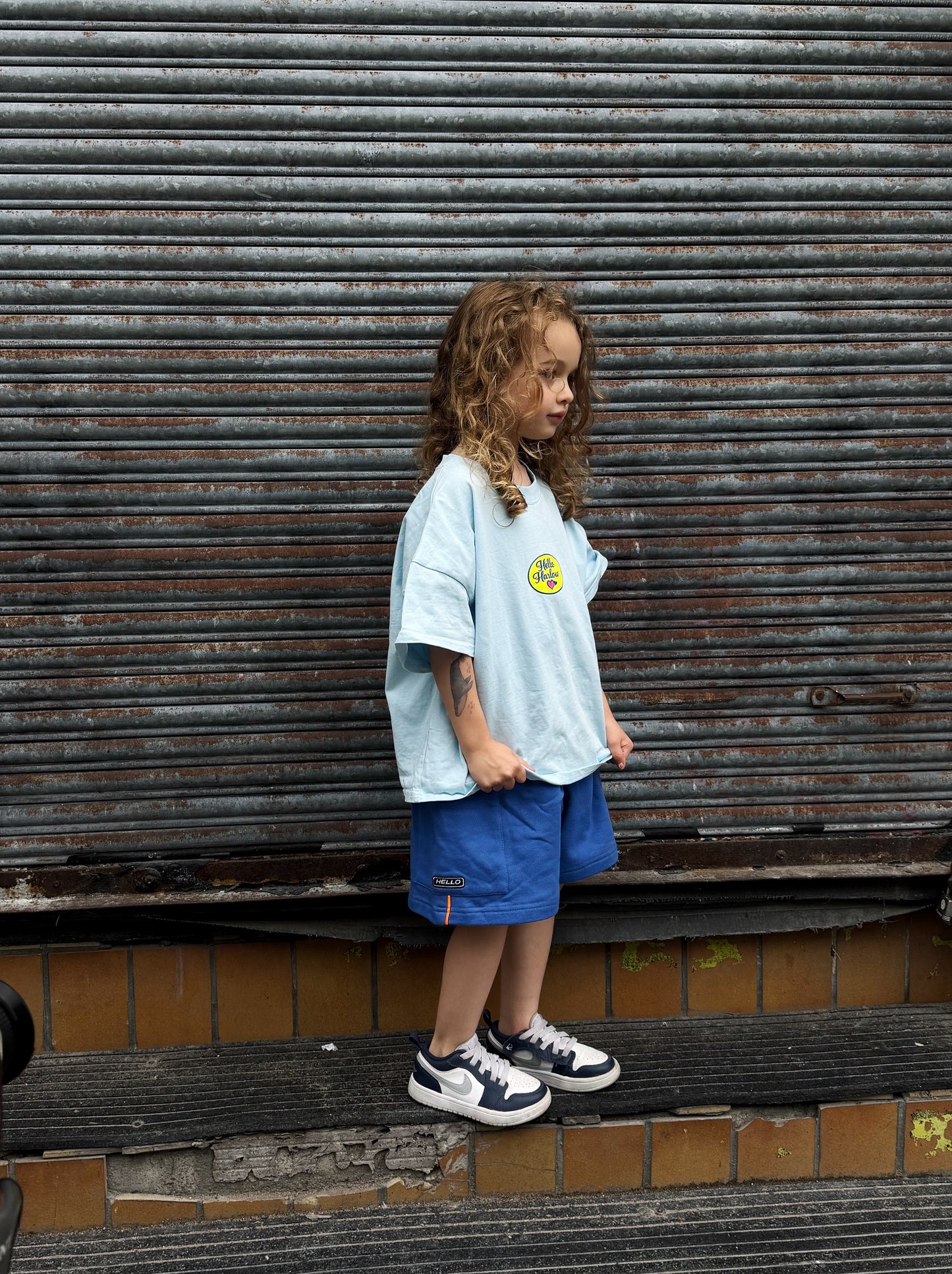 Blue HH cargo shorts