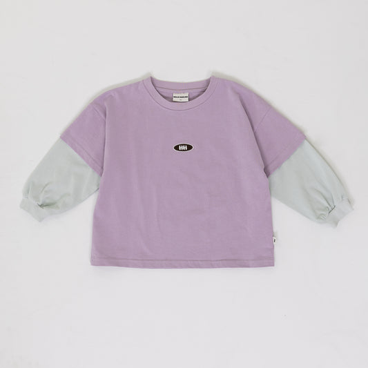 Double layered tee purple