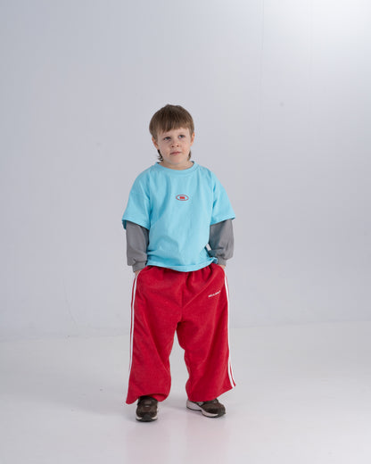 Double layered tee Turquoise