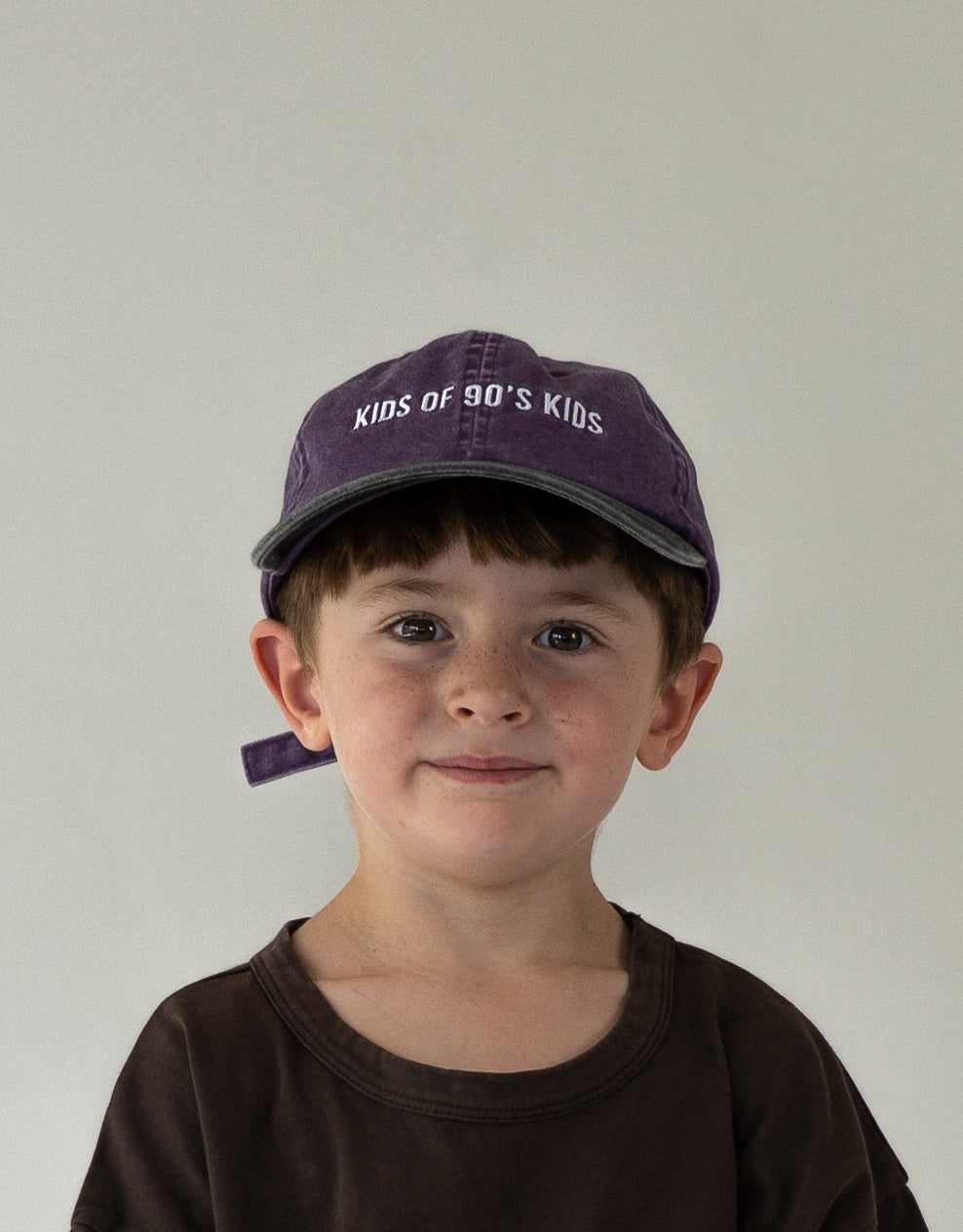 child wearing dad hat vintage inspired baseball hat 