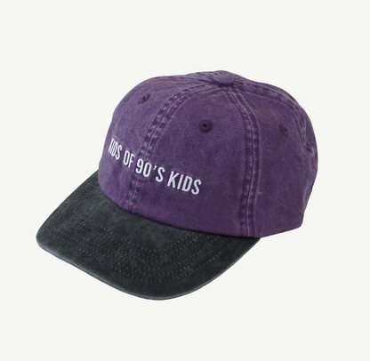 purple and ray dad hat for kids 