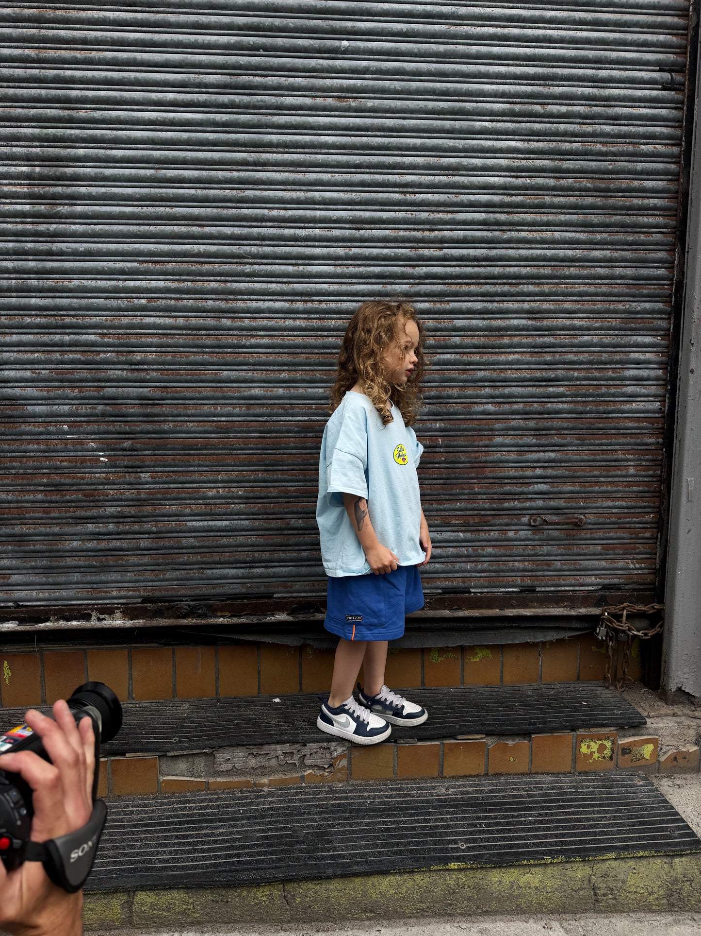 Blue HH cargo shorts