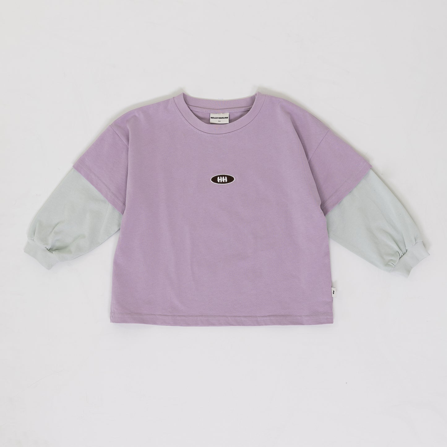 Double layered tee purple